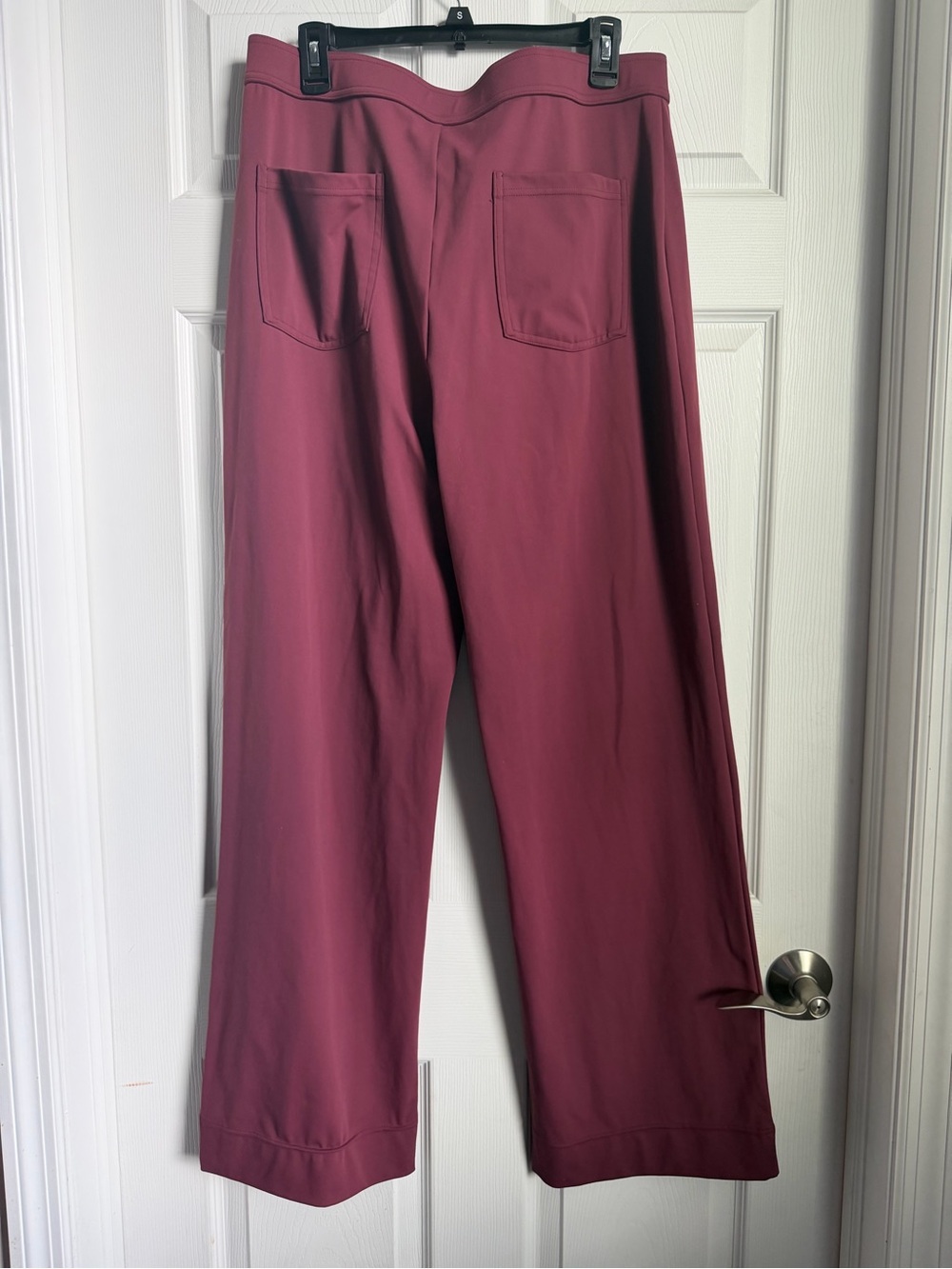Halara High-Waist Wide Leg Pants in Dark Berry - Picture 3 of 6